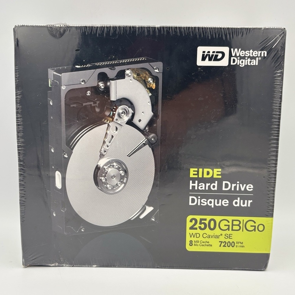 Western Digital EIDE Hard Drive 250 GB 7200 RPM Model WD2500JBRTL - Sealed